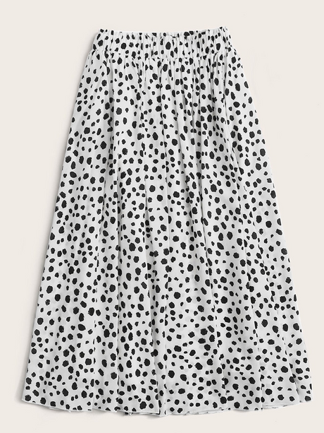 Liber Summer Women's Country Print Loose Skirt