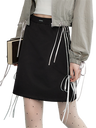 Liber Women's Summer Y2K Solid Straight Skirt