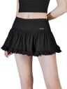 Liber Women's Summer Lace Patchwork Letter Embroidery Skirt