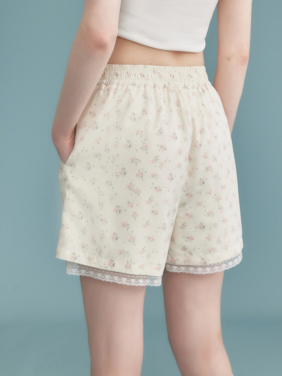 Liber Women's Summer Floral Shorts