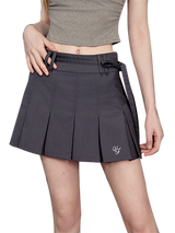Liber Women's Summer Y2K Solid Pleated Skirt
