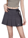 Liber Women's Summer Y2K Solid Pleated Skirt