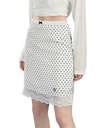 Liber Women's Summer Y2K Polka Dot Patchwork Skirt