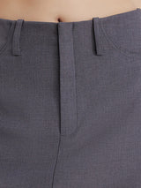 Liber Women's Summer Solid Letter Embroidery Suit Fabric Skirt