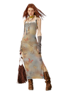 Liber Women's Summer Y2K Butterfly Printed Strapped Maxi Dresses