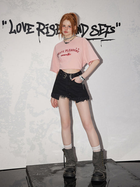 Liber Women's Summer Y2K Denim Shorts