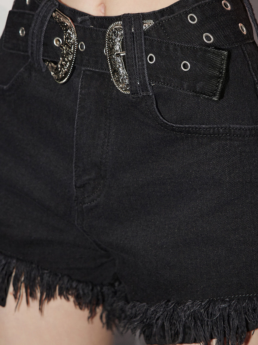 Liber Women's Summer Y2K Denim Shorts