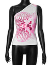 Liber Women's Summer Y2K Hot Girl Print Slant Collar Tank Top