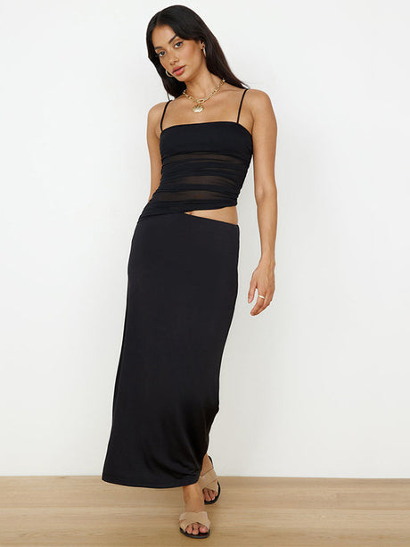 Liber Women's Summer Asymmetric Design Camisole 2-piece Set