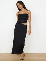 Liber Women's Summer Asymmetric Design Camisole 2-piece Set