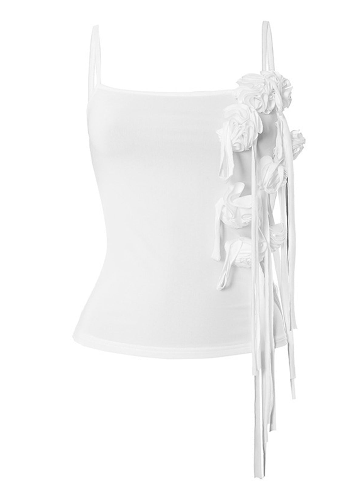 Liber Women's Summer Y2K Solid Color Sleeveless Slim Fit Camisole