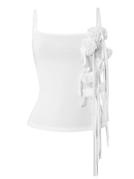 Liber Women's Summer Y2K Solid Color Sleeveless Slim Fit Camisole
