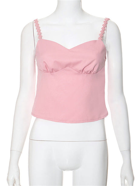 Liber Women's Summer Flower Design Camisole