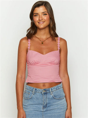 Liber Women's Summer Flower Design Camisole