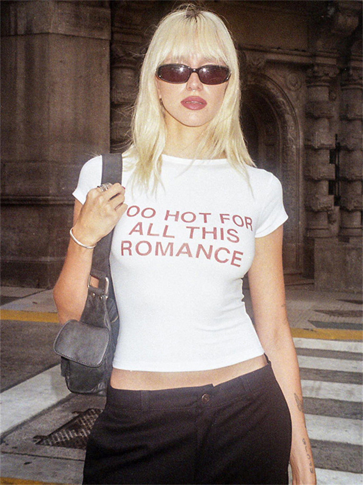 Liber Women's Summer Y2K Letter Printed T-Shirt
