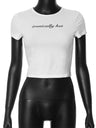 Liber Women's Summer Y2K Lace Round Neck Short Sleeve Slim Fit T-Shirt