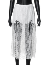Liber Women's Summer Y2K Lace Skirt