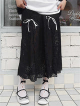 Liber Women's Summer Y2K Lace Skirt