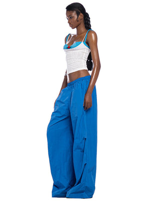 Liber Women's Summer Y2K Solid Color Regular Slim Pants