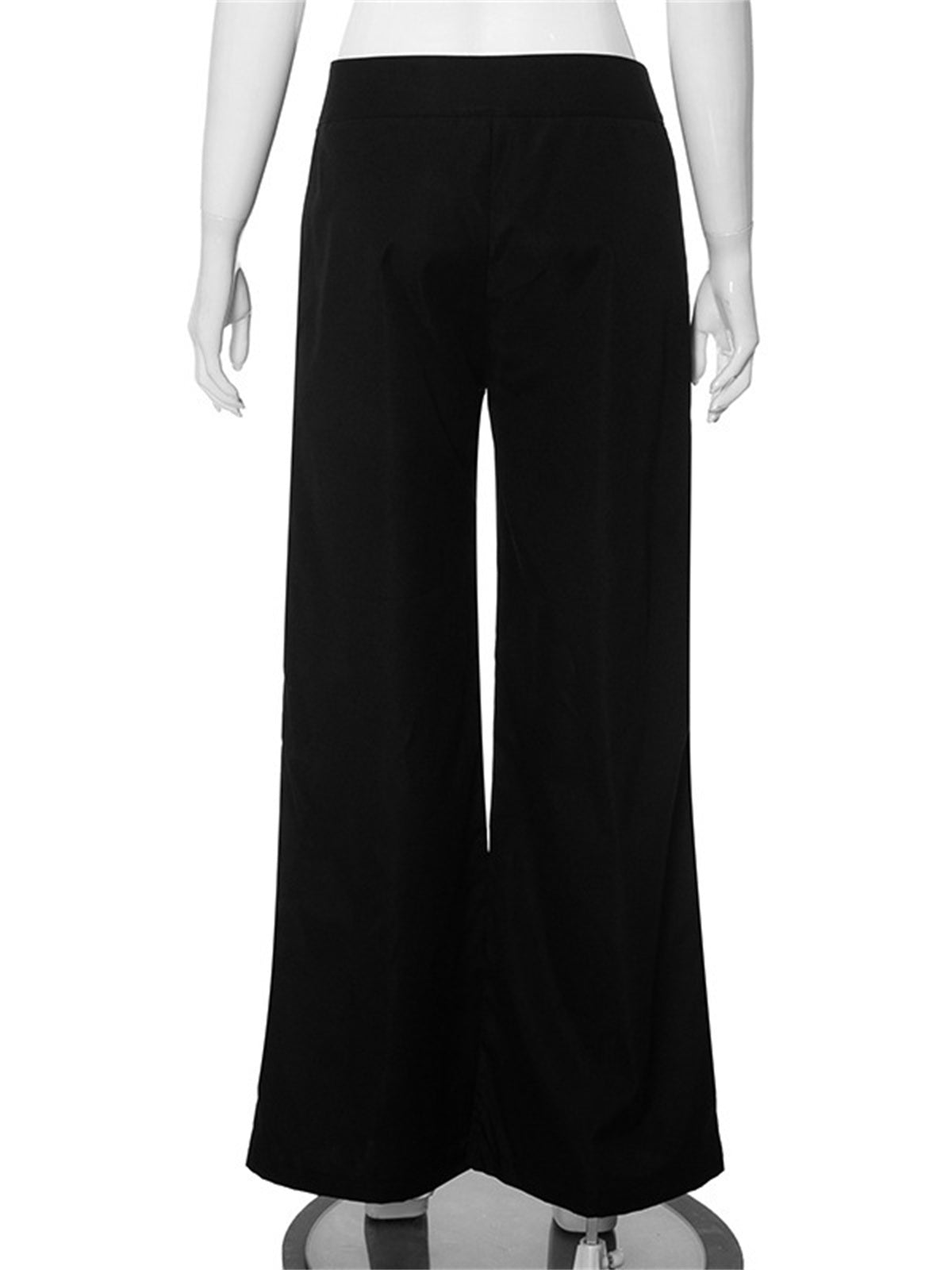 Liber Women's Summer Y2K Solid Flared Pants