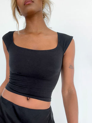 Liber Women's Summer Y2K Solid Color Square Neck Sleeveless Tank Top