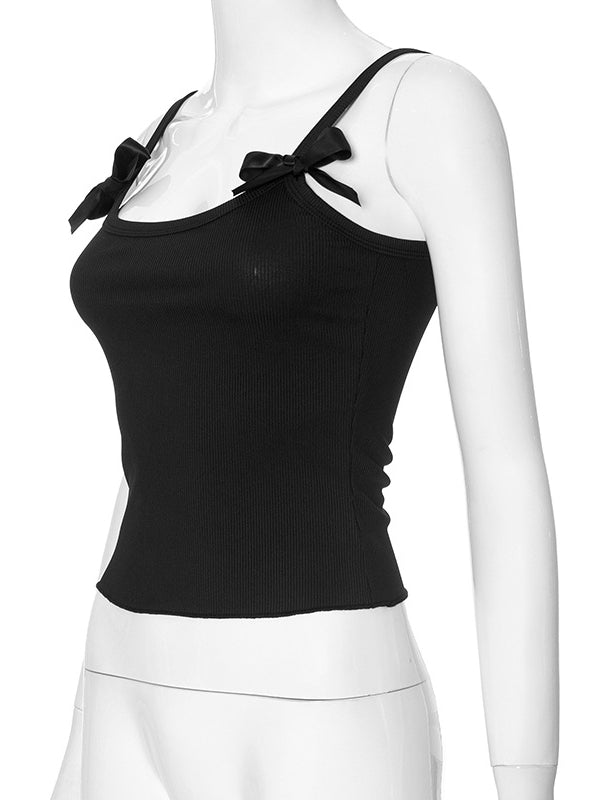 Liber Women's Summer Y2K Butterfly Sleeveless Slim Fit Camisole