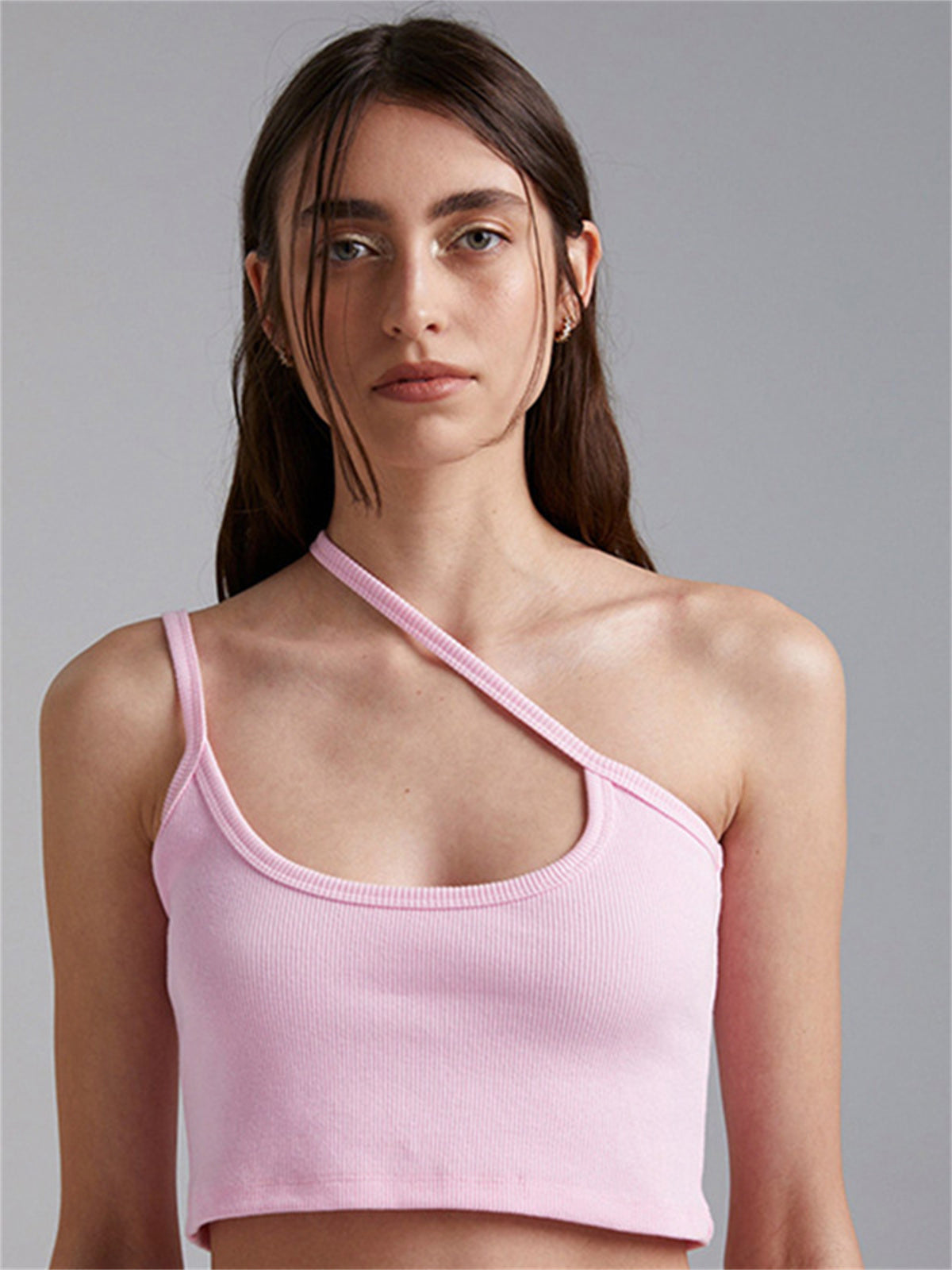 Liber Women's Summer Y2K Solid Color Sleeveless Slim Fit Camisole