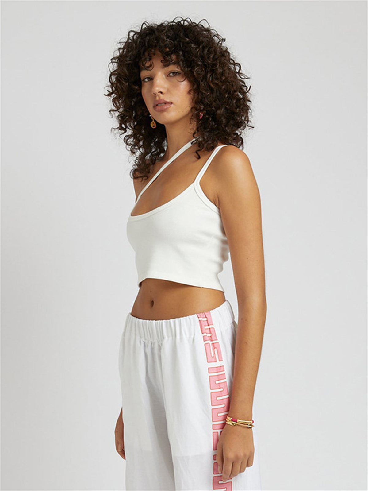 Liber Women's Summer Y2K Solid Color Sleeveless Slim Fit Camisole