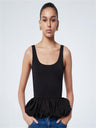 Liber Women's Summer Y2K Solid Color Square Neck Sleeveless Slim Fit Camisole
