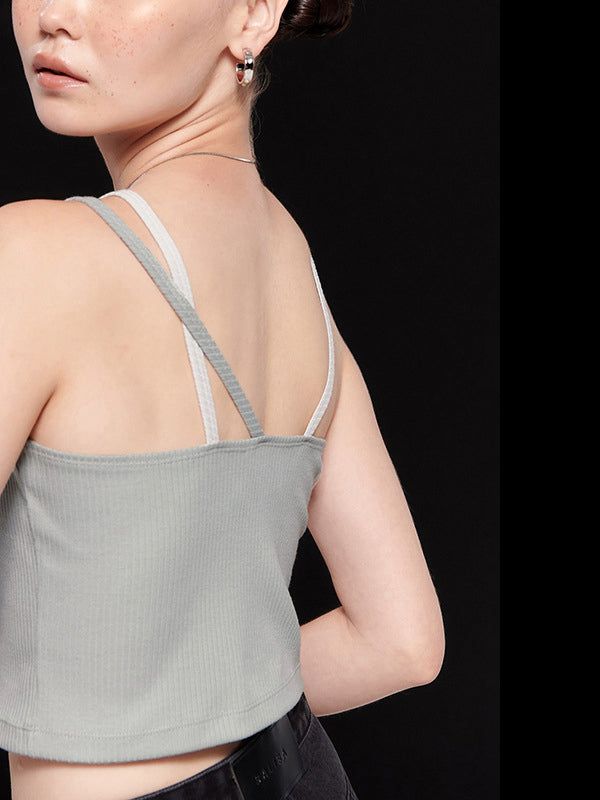Liber Women's Summer Y2K Sleeveless Slim Fit Camisole