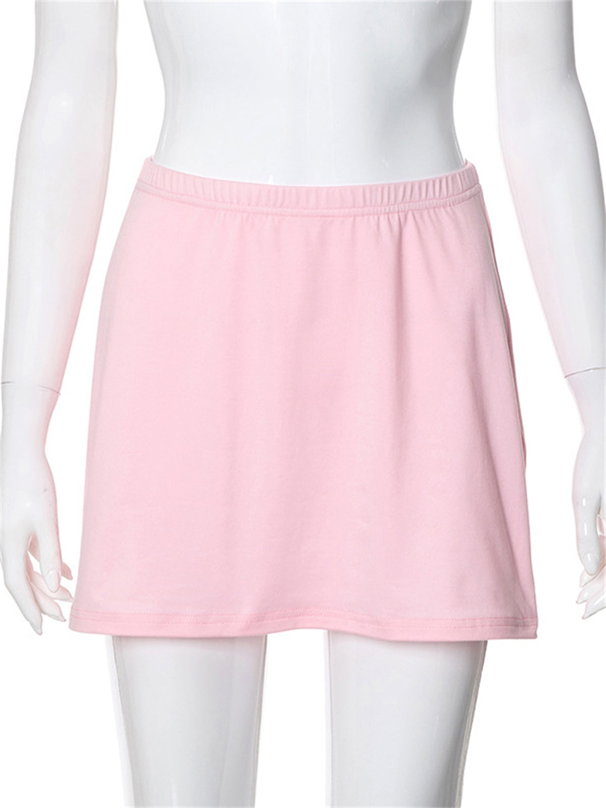 Liber Women's Summer Y2K Solid Color Regular Fit Skirt