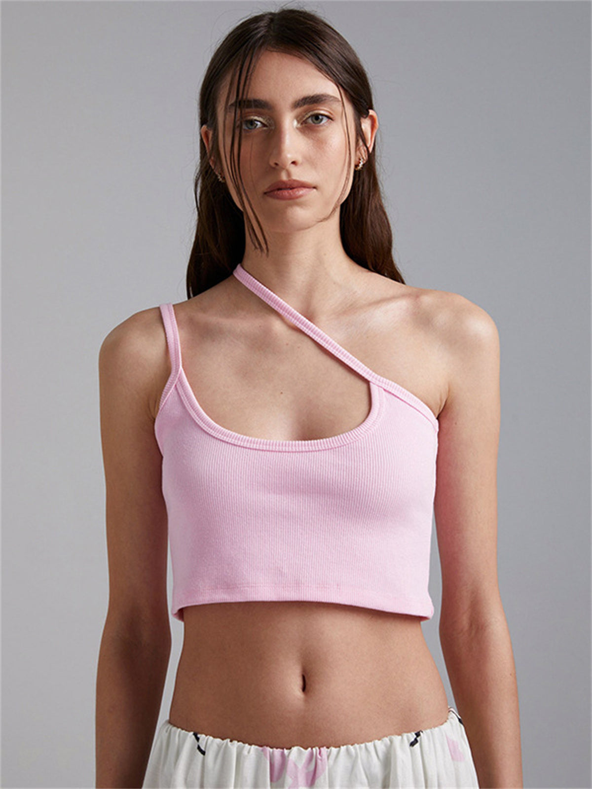 Liber Women's Summer Y2K Solid Color Sleeveless Slim Fit Camisole