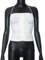 Liber Women's Summer Y2K Solid Color Sleeveless Slim Fit Camisole