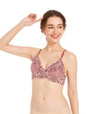 Liber Lace Women's, 1/2 Cup Wire-Free Push-Up Bra