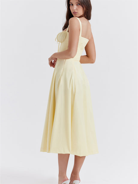 Liber Summer Women's Pastoral Slip Maxi Dresses