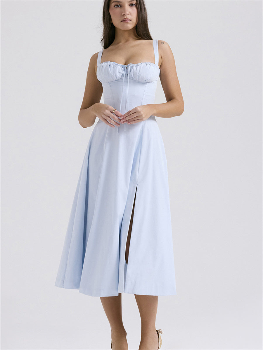 Liber Summer Women's Pastoral Slip Maxi Dresses