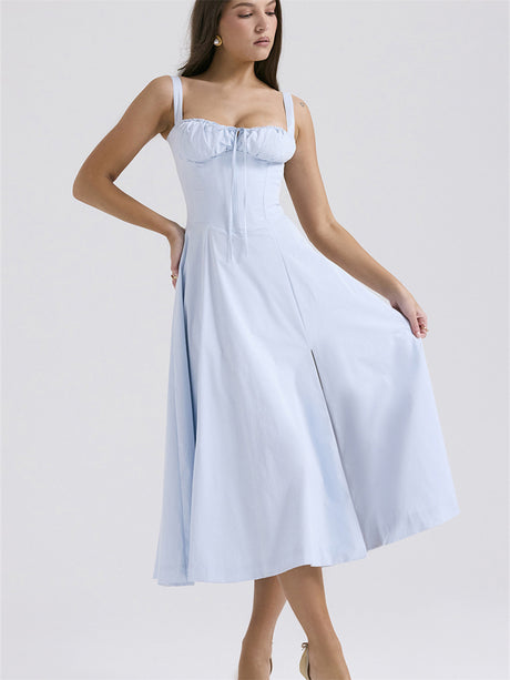 Liber Summer Women's Pastoral Slip Maxi Dresses