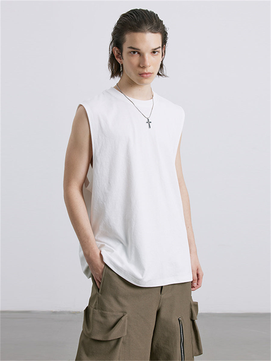 Liber Men's SS 4 Solid Colors Tank Top