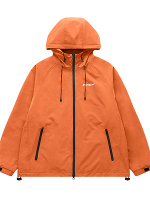 Liber Men's Fall Hip Hop Print Hooded Long Sleeve Loose Jacket