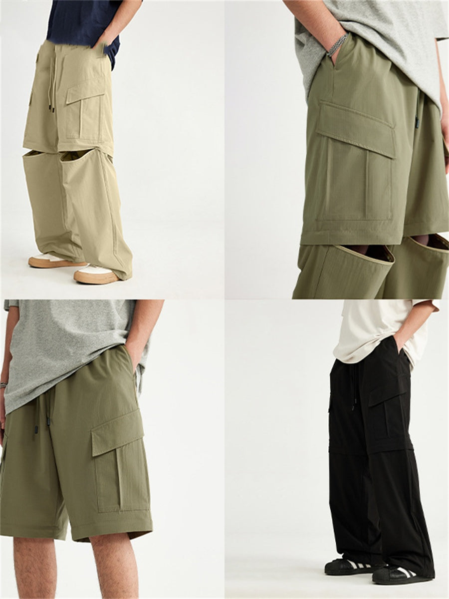 Liber Men's Fall Hip Hop Ripped Loose Pants