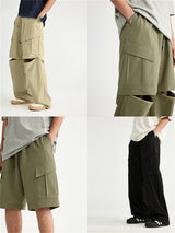 Liber Men's Fall Hip Hop Ripped Loose Pants