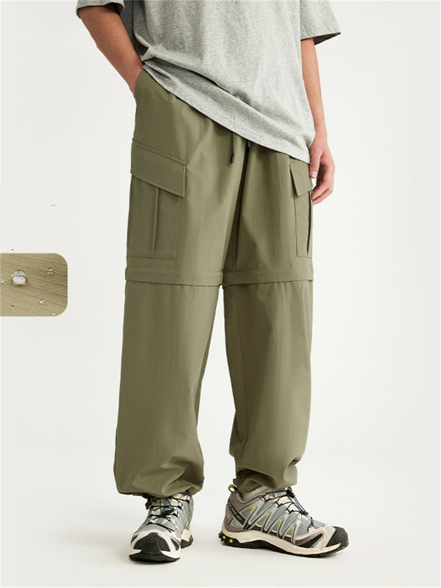 Liber Men's Fall Hip Hop Ripped Loose Pants