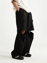 Liber Men's Fall Hip Hop Ripped Loose Pants