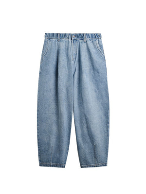 Liber Men's Fall Hip Hop Denim Loose Jeans