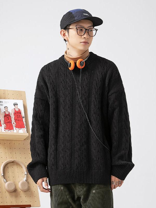Liber Men's AW Cable Knit Sweater