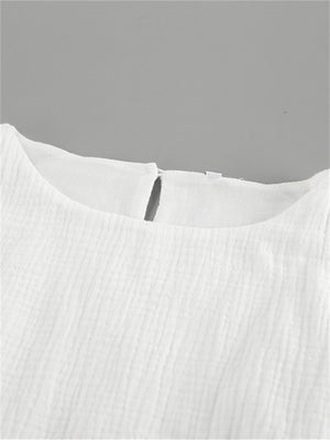 Liber summer women's daily casual solid color round neck sleeveless slim dress