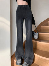 Liber SS Women's Urban Outdoor Solid Flared Jeans