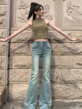 Liber SS Women's Urban Outdoor Solid Flared Jeans