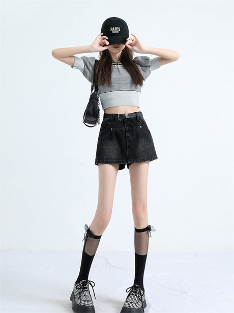 Liber SS Women's 2 Color Denim Culottes