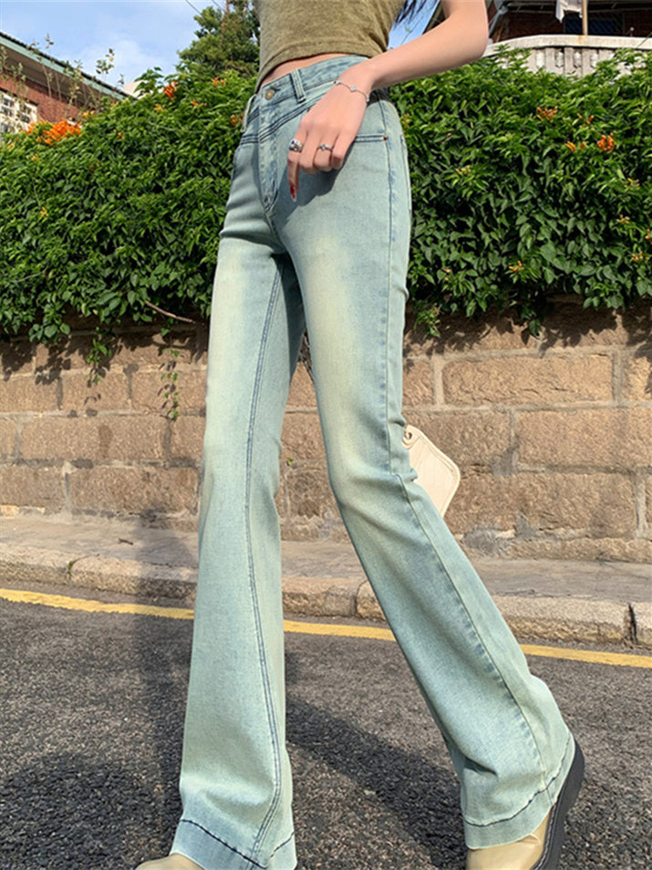 Liber SS Women's Urban Outdoor Solid Flared Jeans